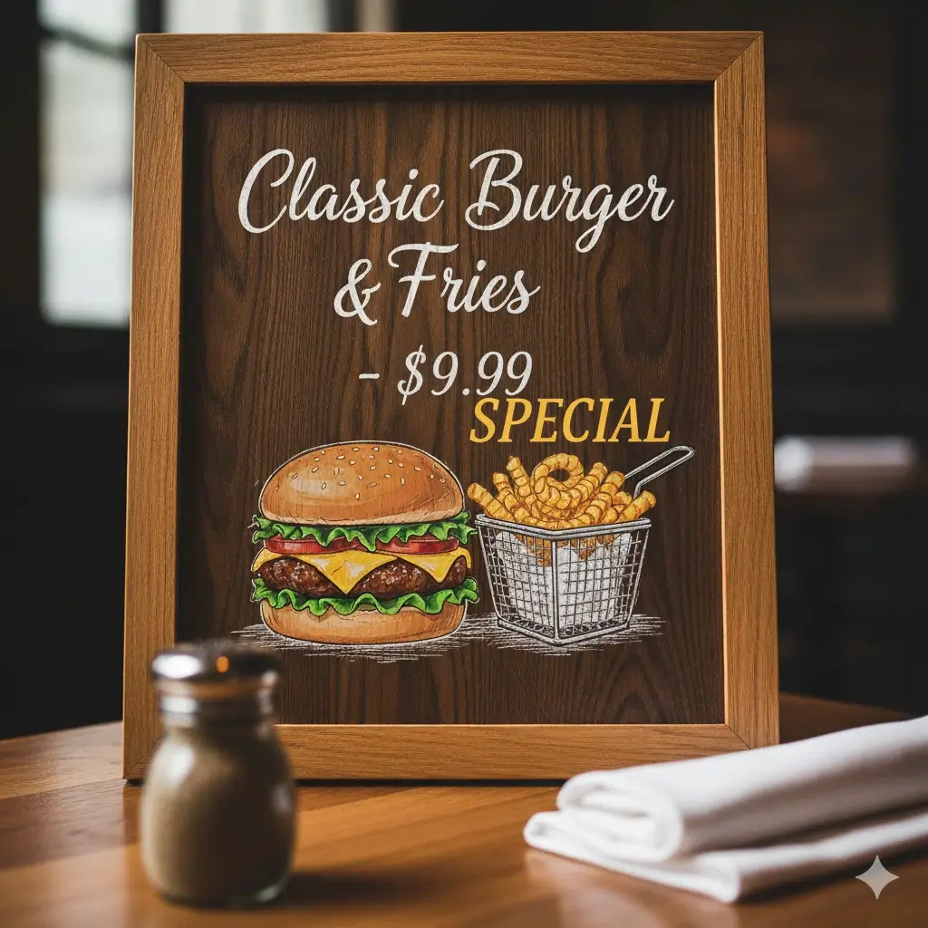 After editing - Restaurant Menu Update